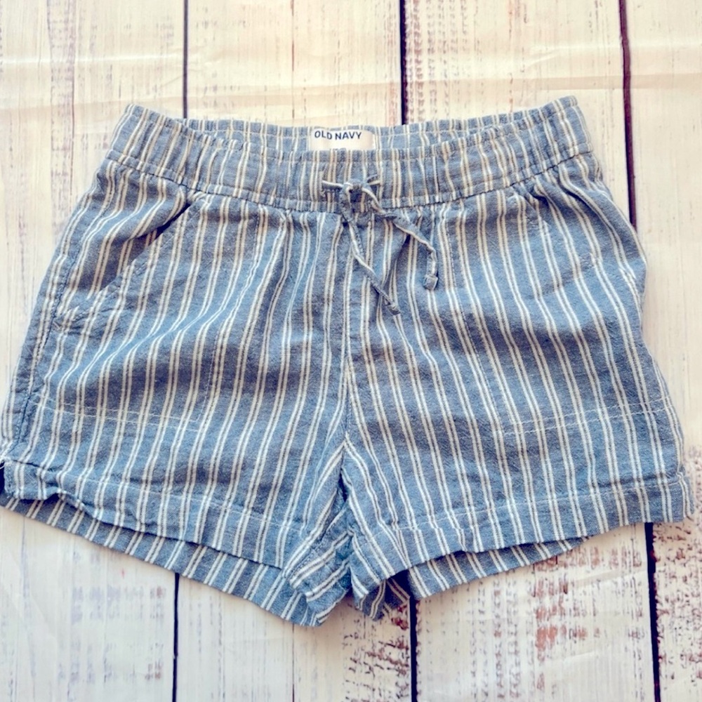 Girl’s Striped Cotton Shorts